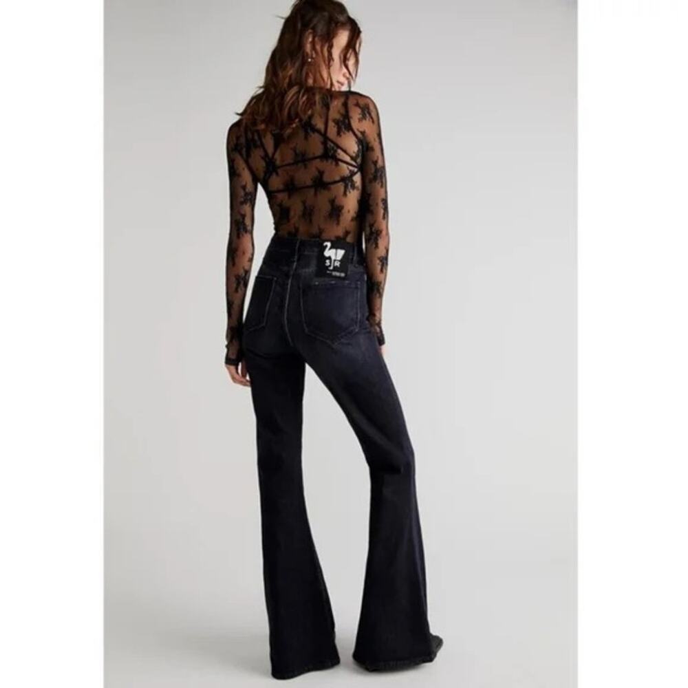 Sandrine Rose x Free People Retro Super Flare Jeans - Picture 4 of 9